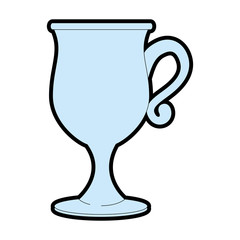 coffee drink icon over white background colorful design vector illustration