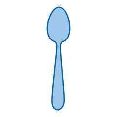 spoon icon over white background vector illustration