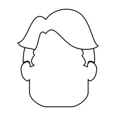 man icon over white background vector illustration