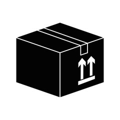 carton box icon over white background vector illustration