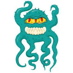 Representation cartoon a super bacterium a microorganism, virus. Ideal for informative and medicinal materials