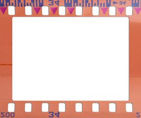 Old blank film strip