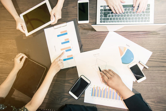 Business team working