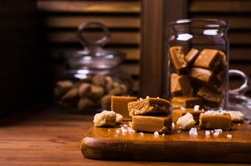 Homemade caramel candy