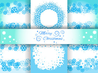 Christmas Backgrounds with Snowflakes