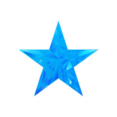 Polygonal star vector background