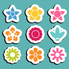 Flower icon set