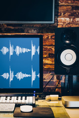 music recording technology, home studio concept