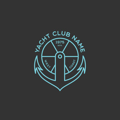 Yacht club logo