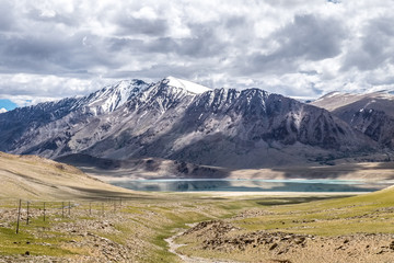 Landscape around Kyagar Tso near Tso Moriri in Ladakh, India