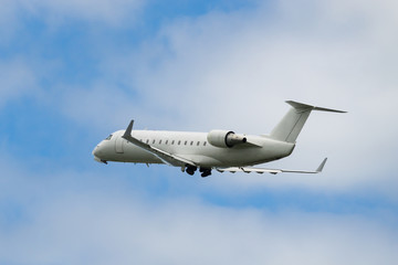 Fototapeta na wymiar Bombardier CRJ-200ER takeoff