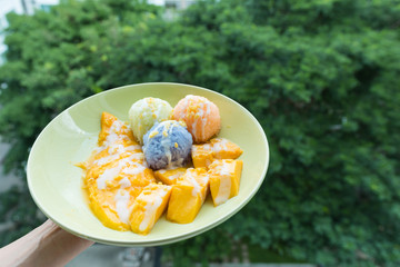 mango with sticky rice