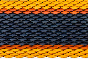 Roof tile of the temple