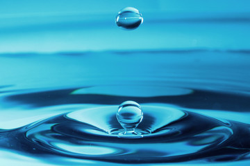 Water droplet as wallpaper / Water is a transparent and nearly colorless chemical substance that is the main constituent of Earth's streams, lakes, and oceans, and the fluids of most living