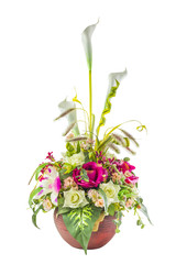 flowers craft in vase