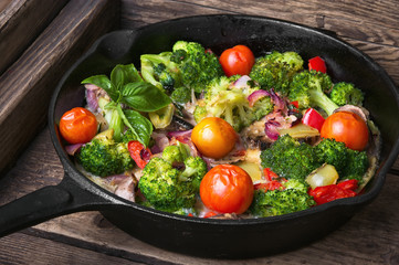 Vegetarian Italian Omelette