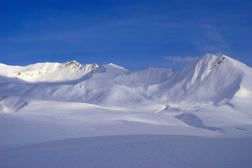 Snow-white mountains