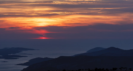 Sveti Nikola highest peak on the island of Hvar