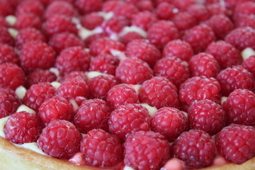 Tarte framboise patisserie