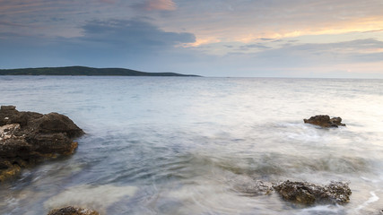 Nice view from Zavala in Hvar Island in Croatia