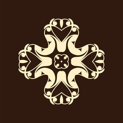 Vintage abstract ornamental logo. Element for design