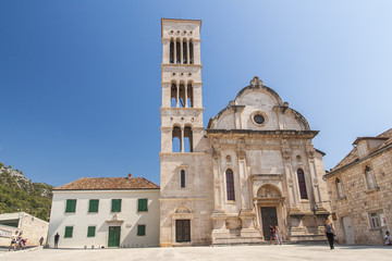 Obraz premium Nice City Hvar in Hvar Island in Croatia