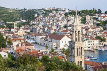 Fototapeta premium Nice City Hvar in Hvar Island in Croatia