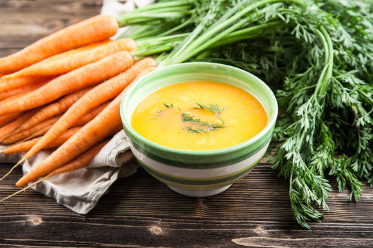 Carrot cream soup