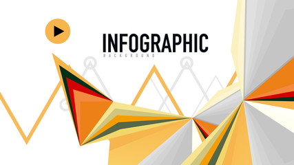 Modern triangle presentation template