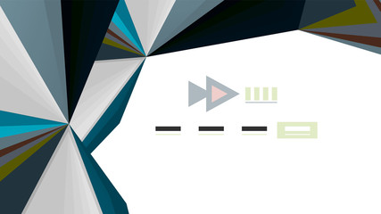 Modern triangle presentation template