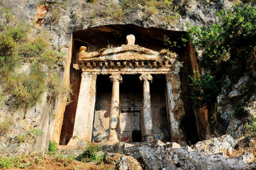 The Telmessos Rock Tombs in Fethiye