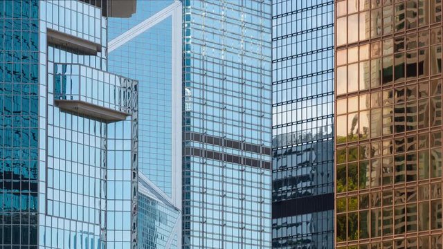 Time lapse of Business office building