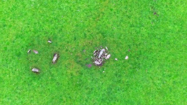 Aerial view of the Standing Stones at Kilmartin Glen, Argyll