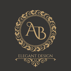 Monogram from intertwining letters
