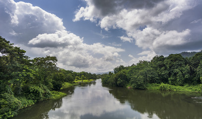 Chalakkudy river in Kerala, India