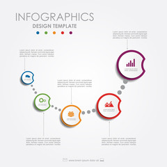 Infographic template. Can be used for workflow layout, diagram, business step options, banner, web design.