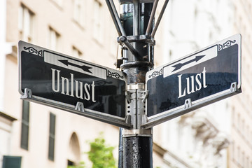 Obraz premium Schild 259 - Lust