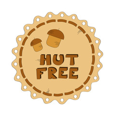 Nut free vector illustration