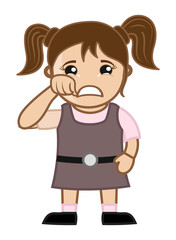 Cute Small Girl Crying
