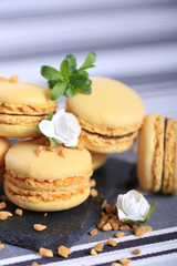 macaron à la vanille