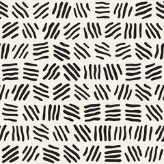 Seamless freehand pattern. Vector abstract rough lines background. Hand drawn strokes.