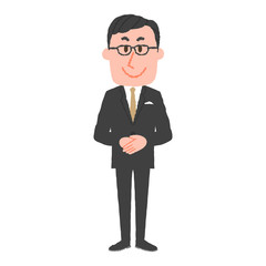 vector illustration of a hotel worker