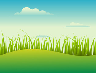 Obraz premium Grassline Vector