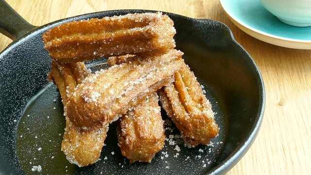 Churros with Chocolate sauce
