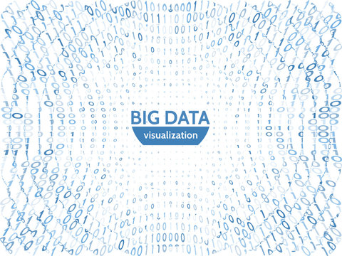 Abstract business data visualization. Futuristic information transfer concept. Visual data complexity. Futuristic infographic vector illustration.