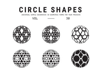 Universal circle shapes set