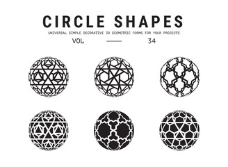 Universal circle shapes set