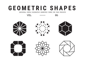 Universal geometric shapes set