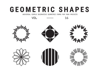 Universal geometric shapes set