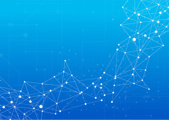 Abstract technology communication design innovation concept background. Vector illustration